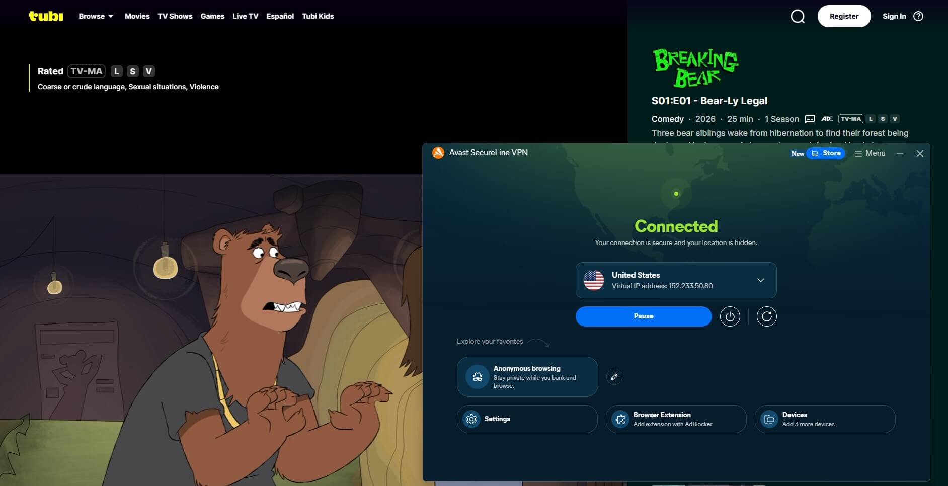 Avast Vpn Tubi Tv Unblock