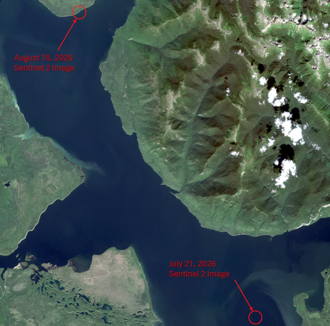 Bc hydro Williston Floating Island Satellite