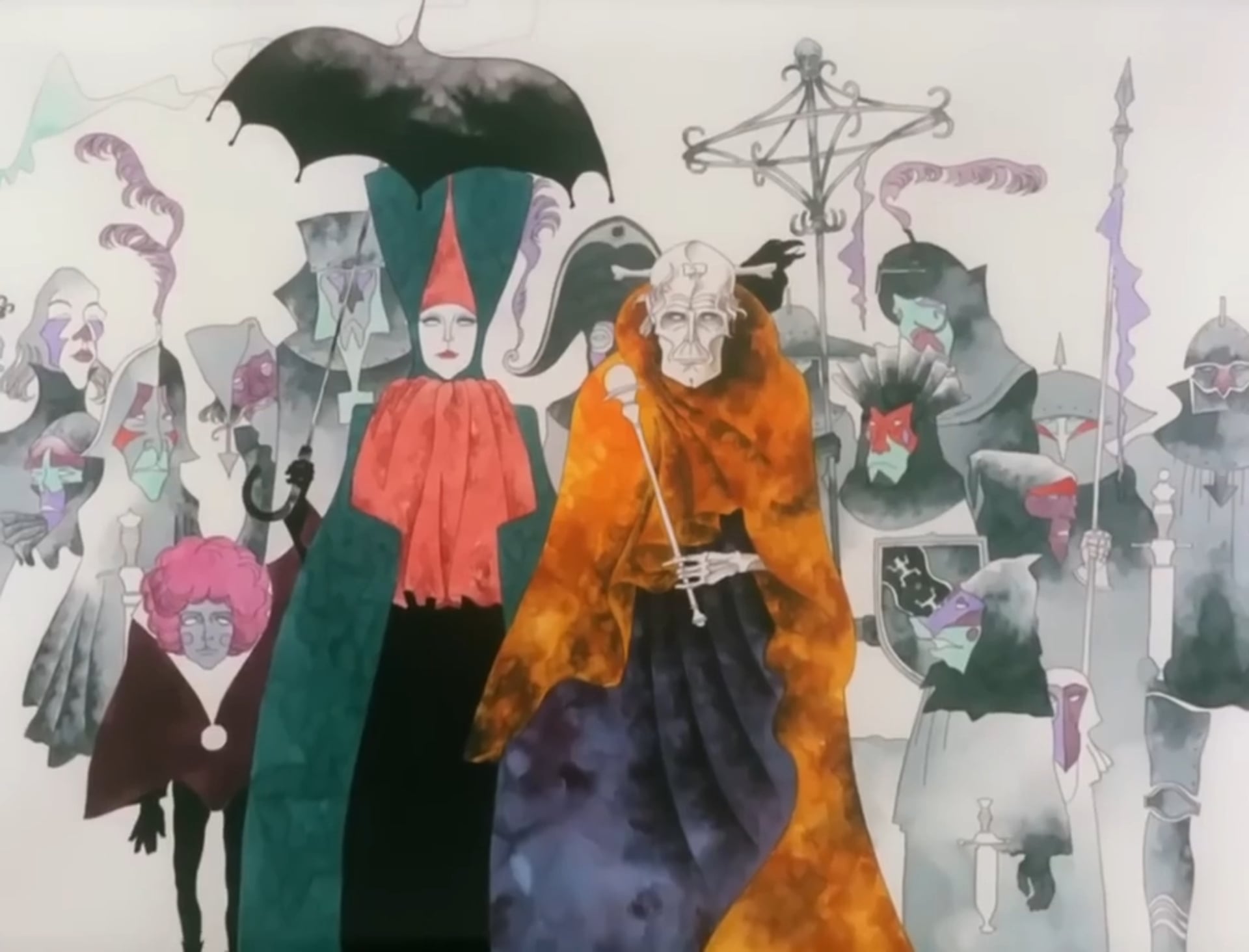 Belladonna Of Sadness illustration of the royals.