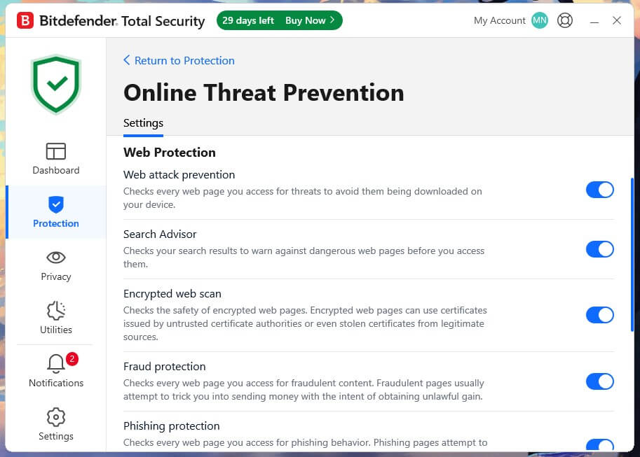 Bitdefender Online Threat Protection