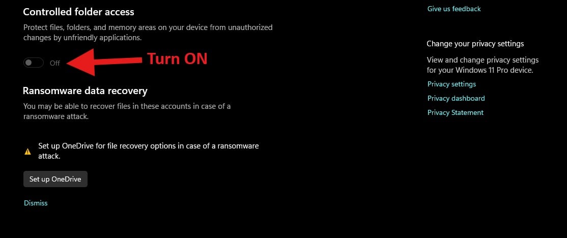 Controlled Folder Access