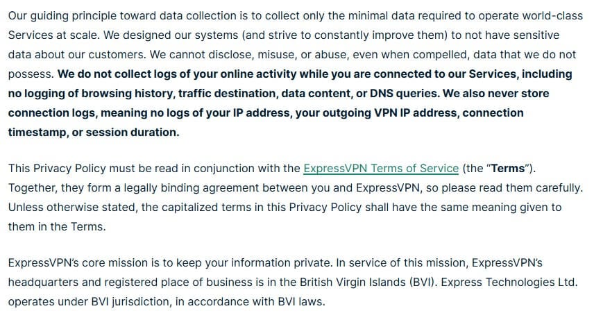 Expressvpn Log Policy