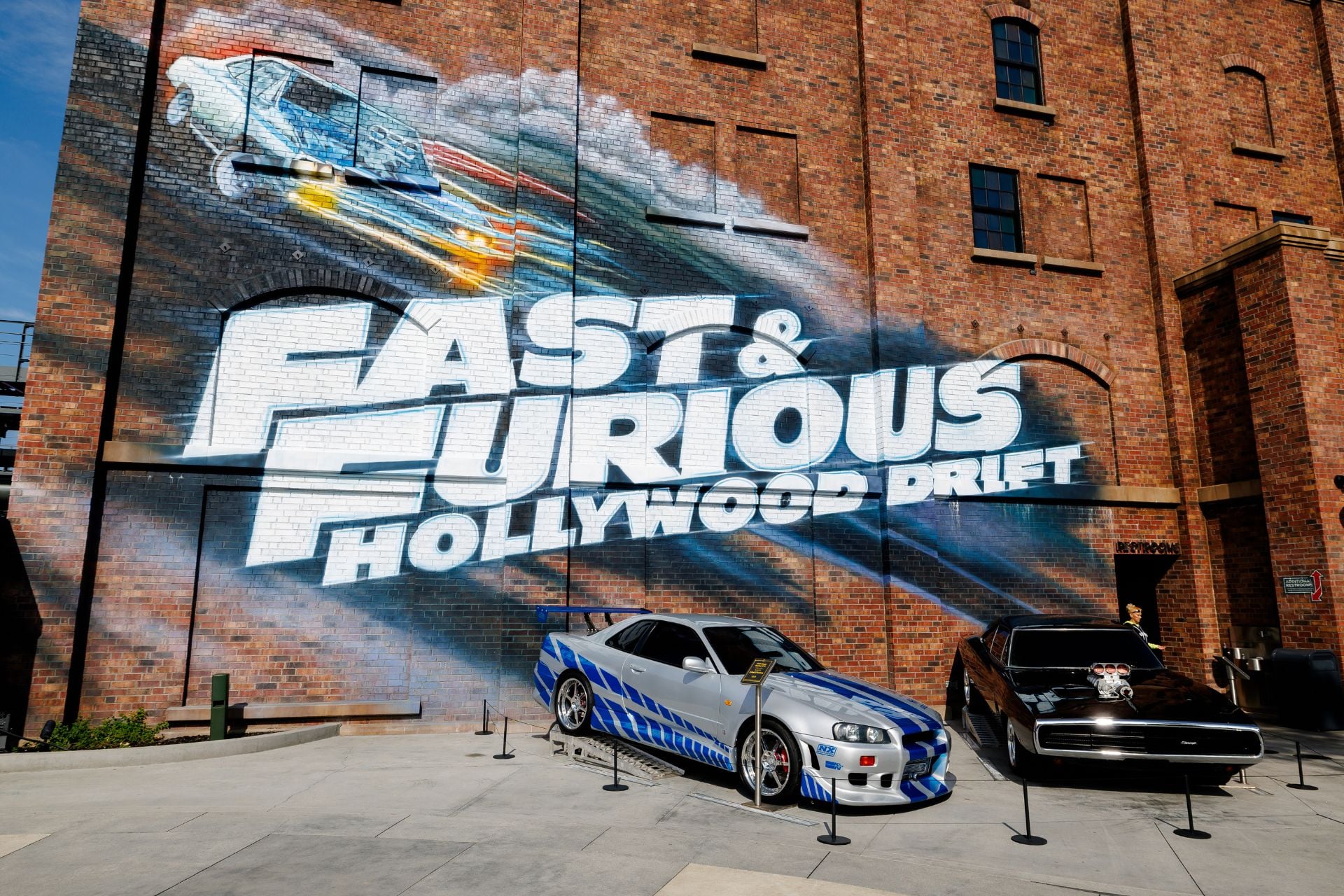 Outside of the new 'Fast & Furious' coaster at Universal Studios Hollywood.
