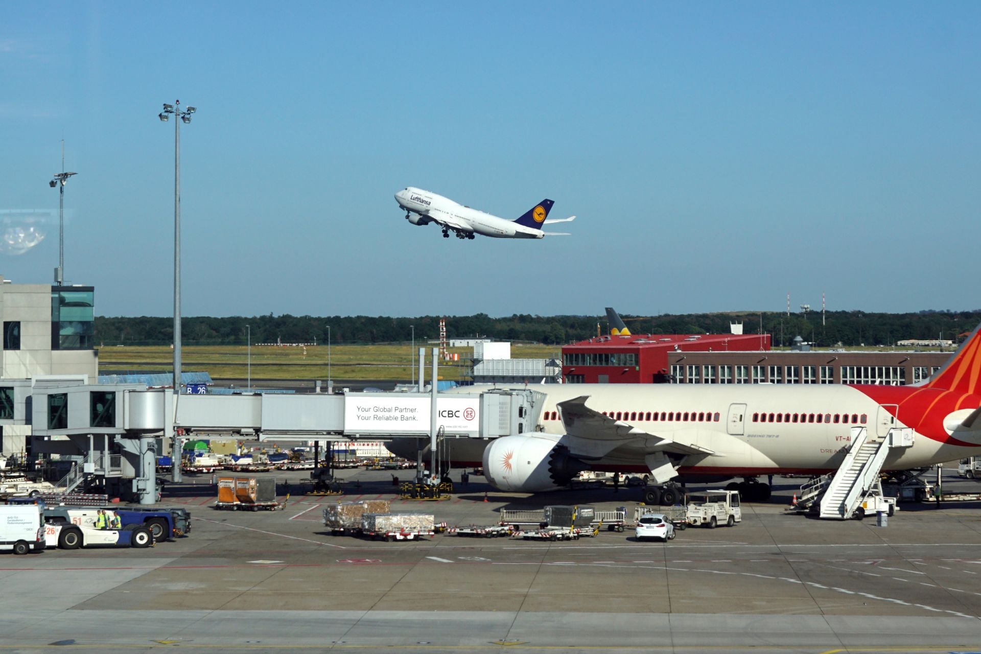 The Frankfurt Airport in Germany.