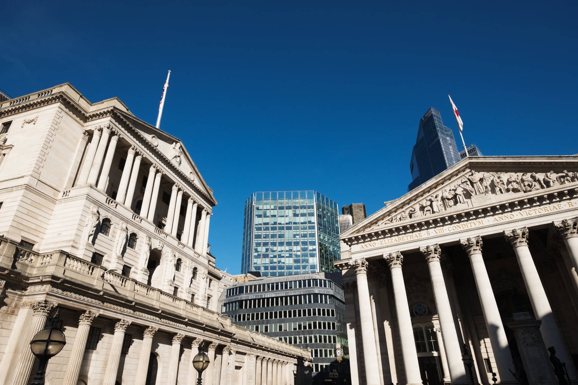 The Bank of England building in London