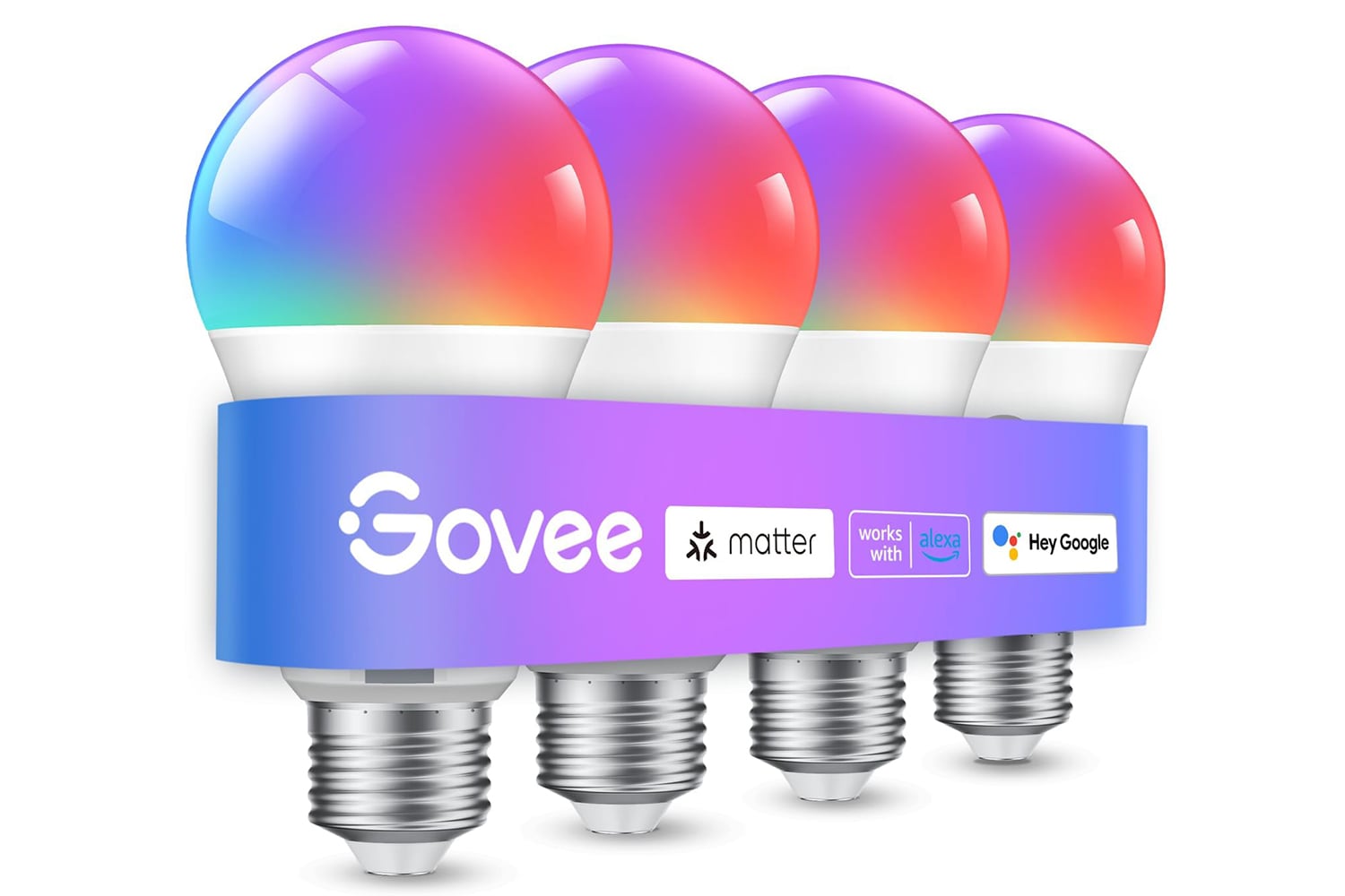 Govee Smart Light Bulbs, A19 Color Changing Light Bulb