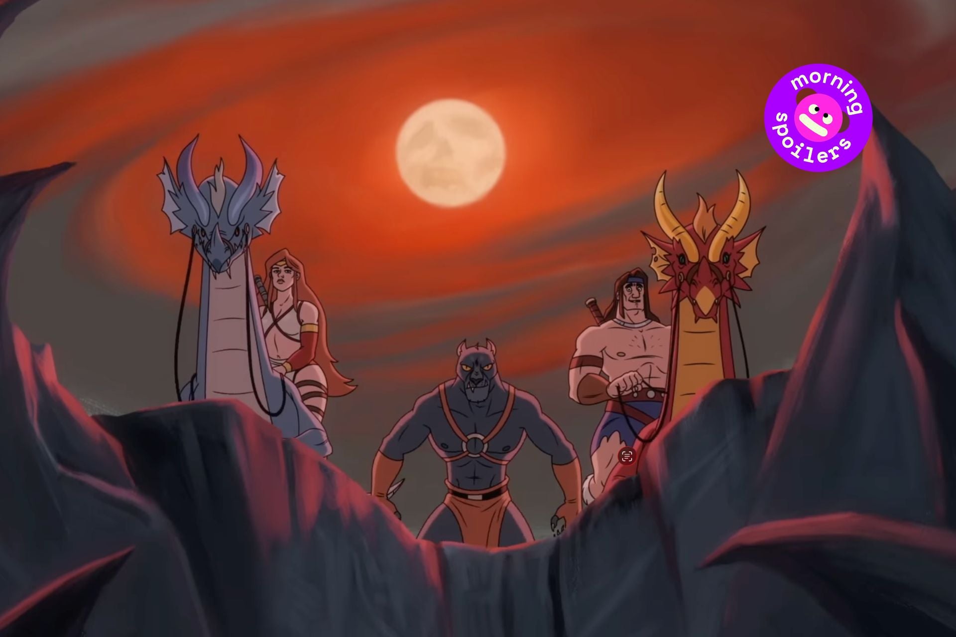 A screenshot of the new 'Golden Axe' from Paramount+.