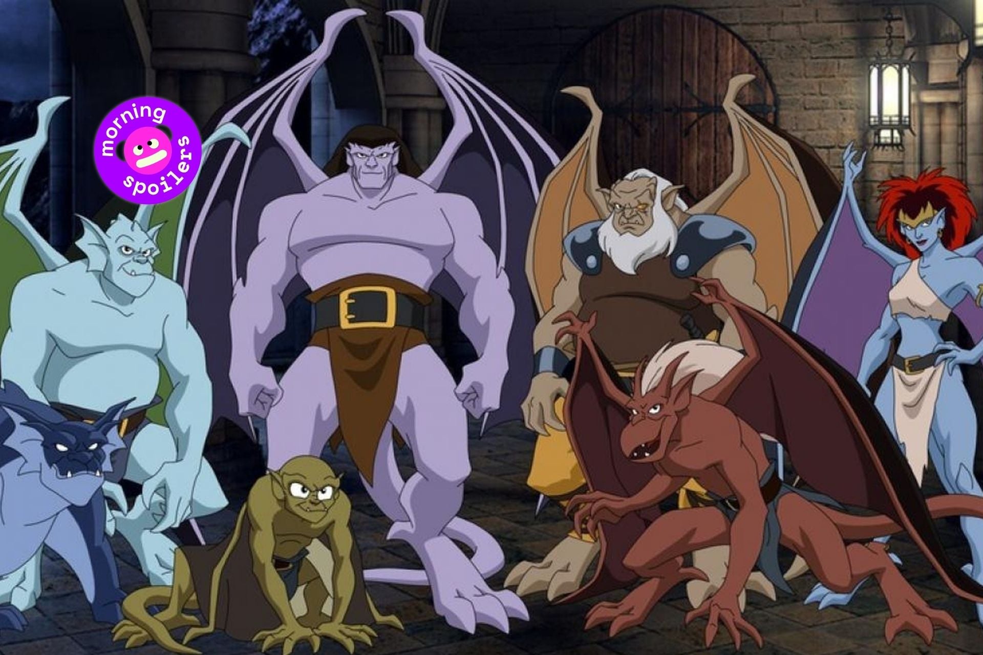 An image of the animated 'Gargoyles.'