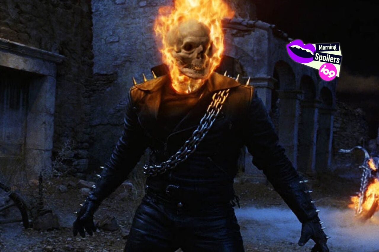 An image of Nicolas Cage as Ghost Rider.