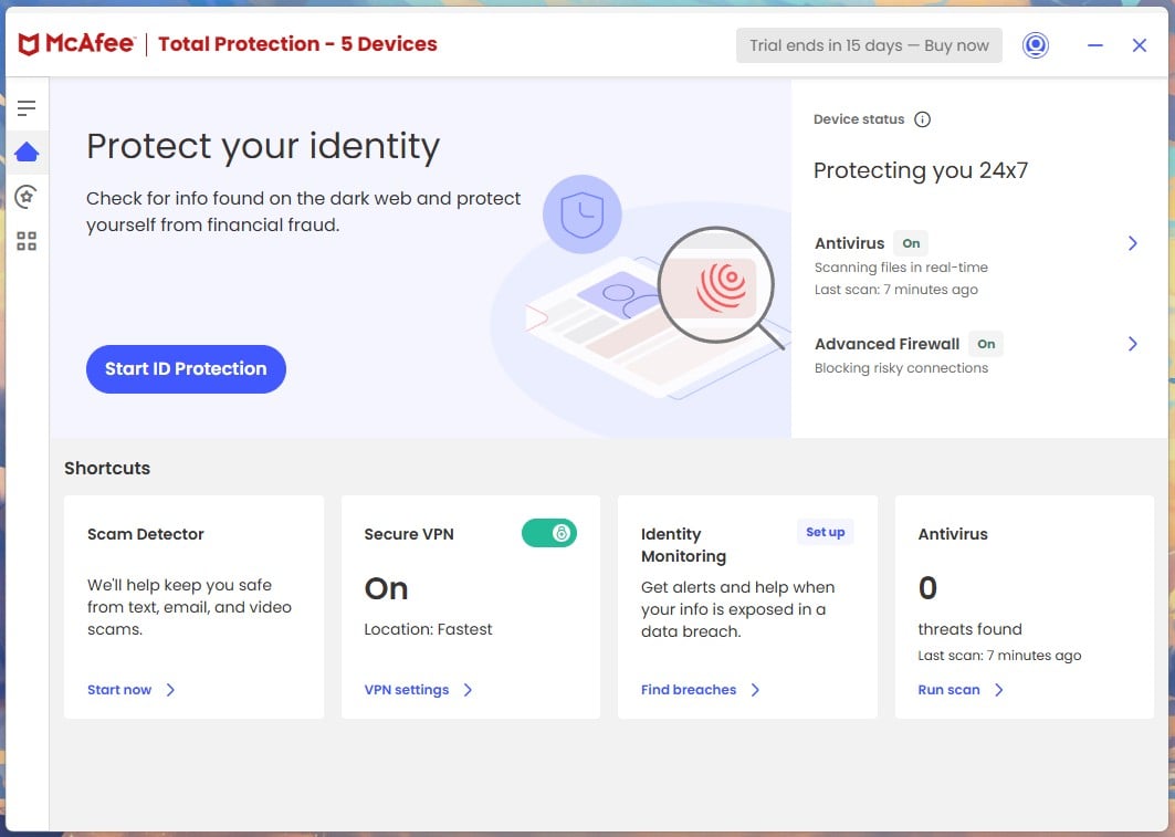 Mcafee App Ui