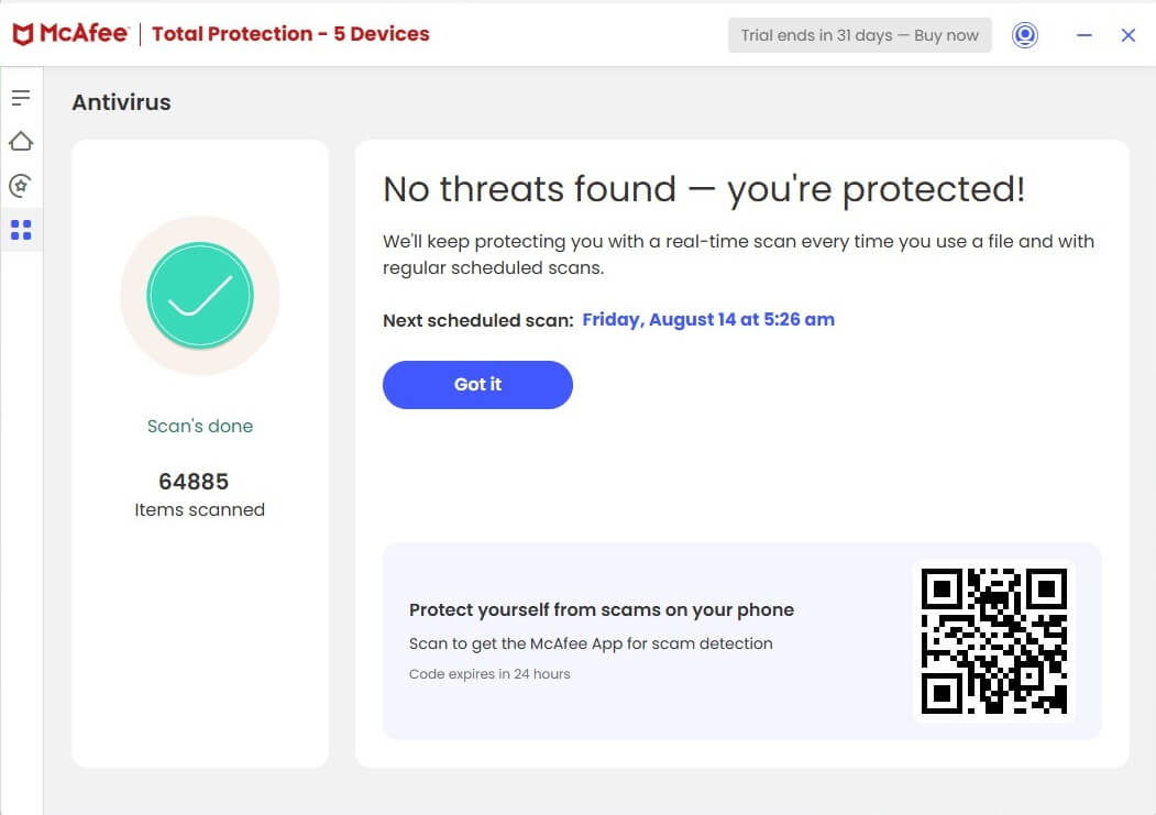 Mcafee Scan Pc