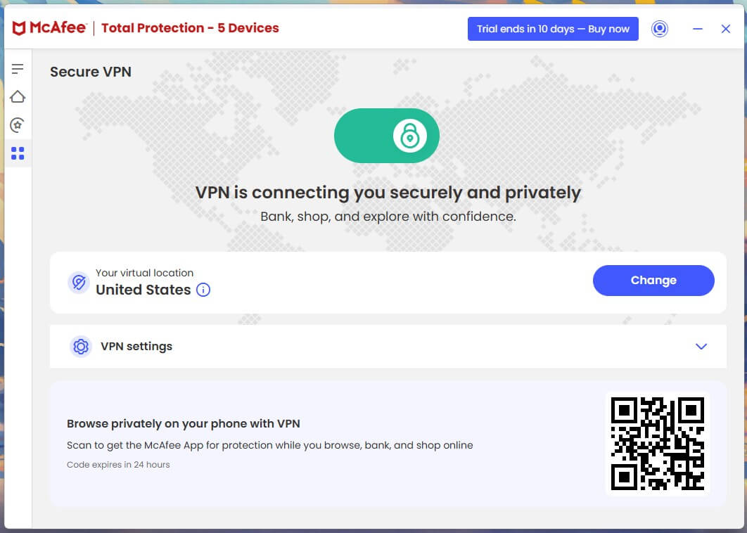 Mcafee Vpn Connected