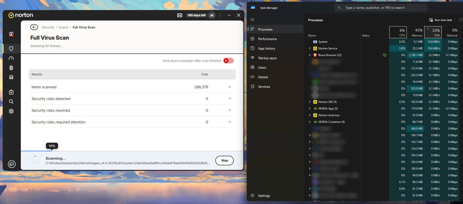Norton Antivirus Full Scan