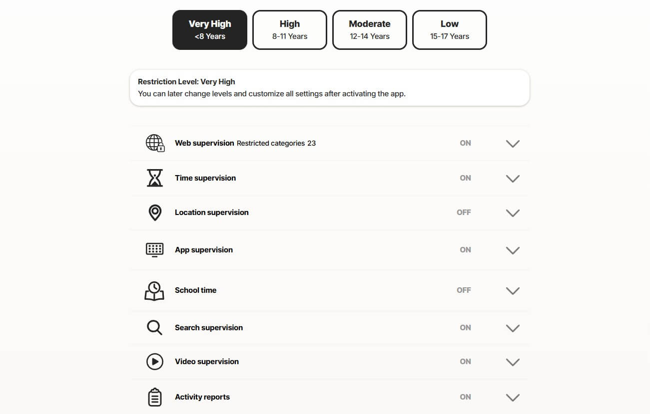 Norton Parental Control