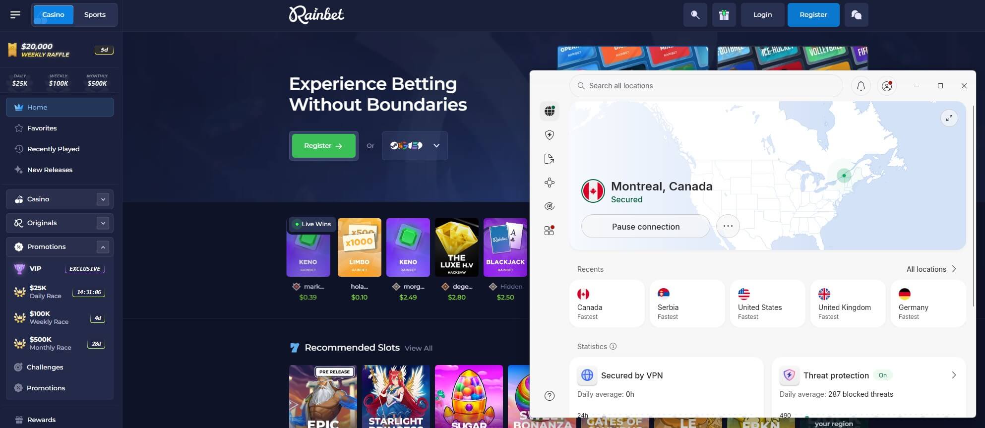 Rainbet Nordvpn Unblocked