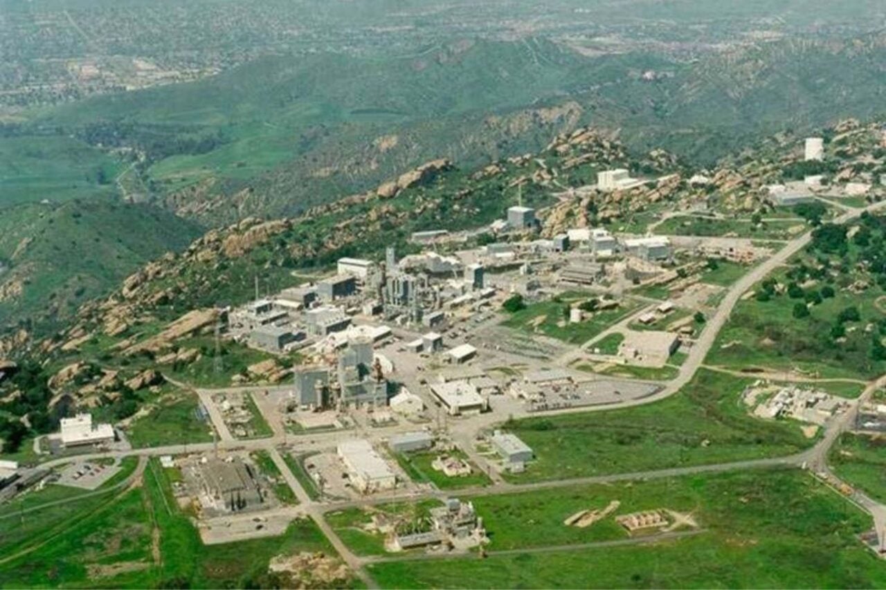 an aerial view of the Santa Susana Field Laboratory