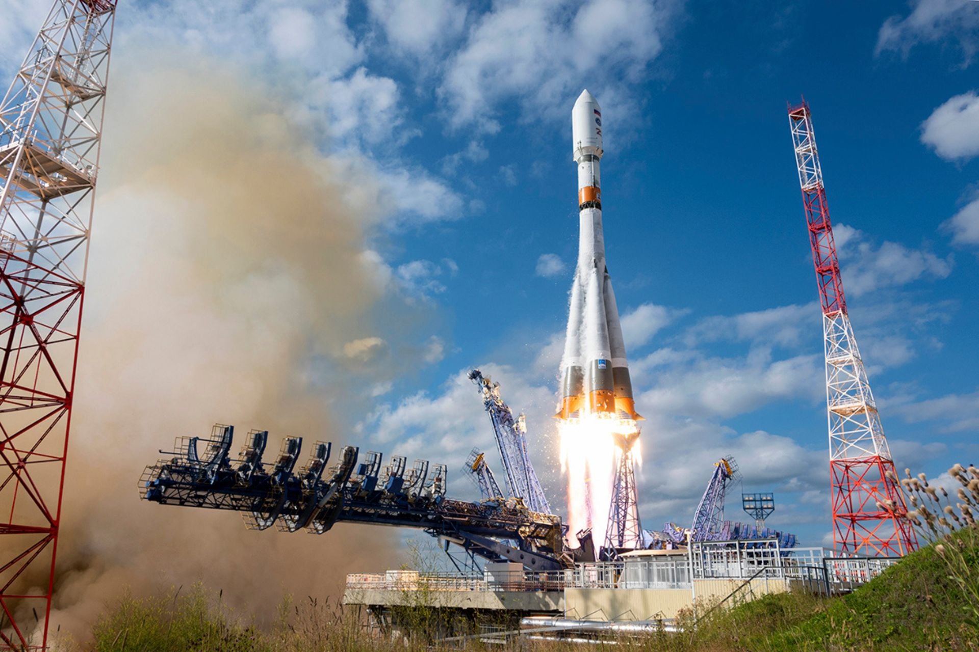 Soyuz-2.1b lifts off on August 7, 2023. 