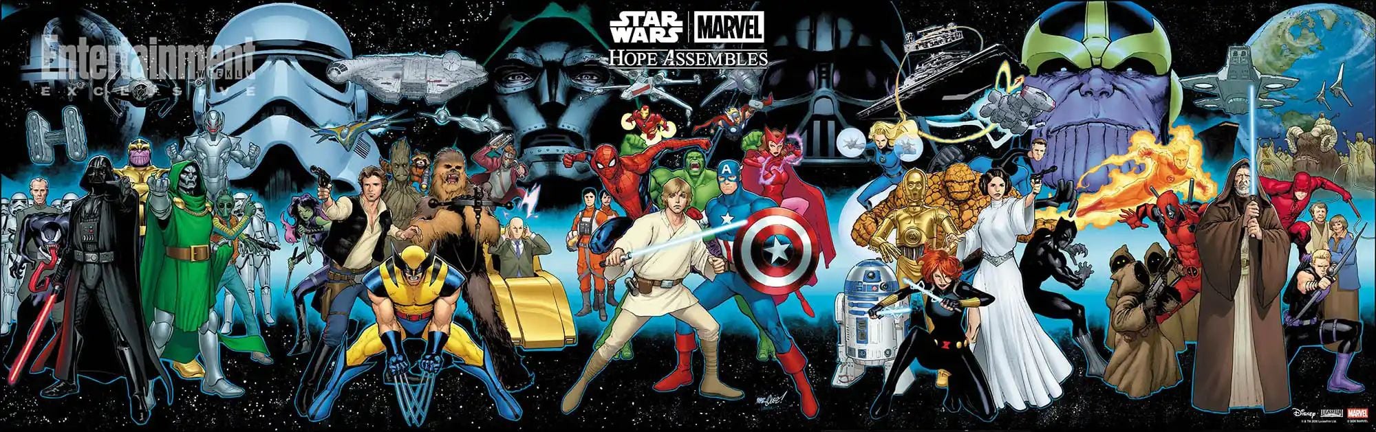 Star Wars Marvel Hope Assembles Covers