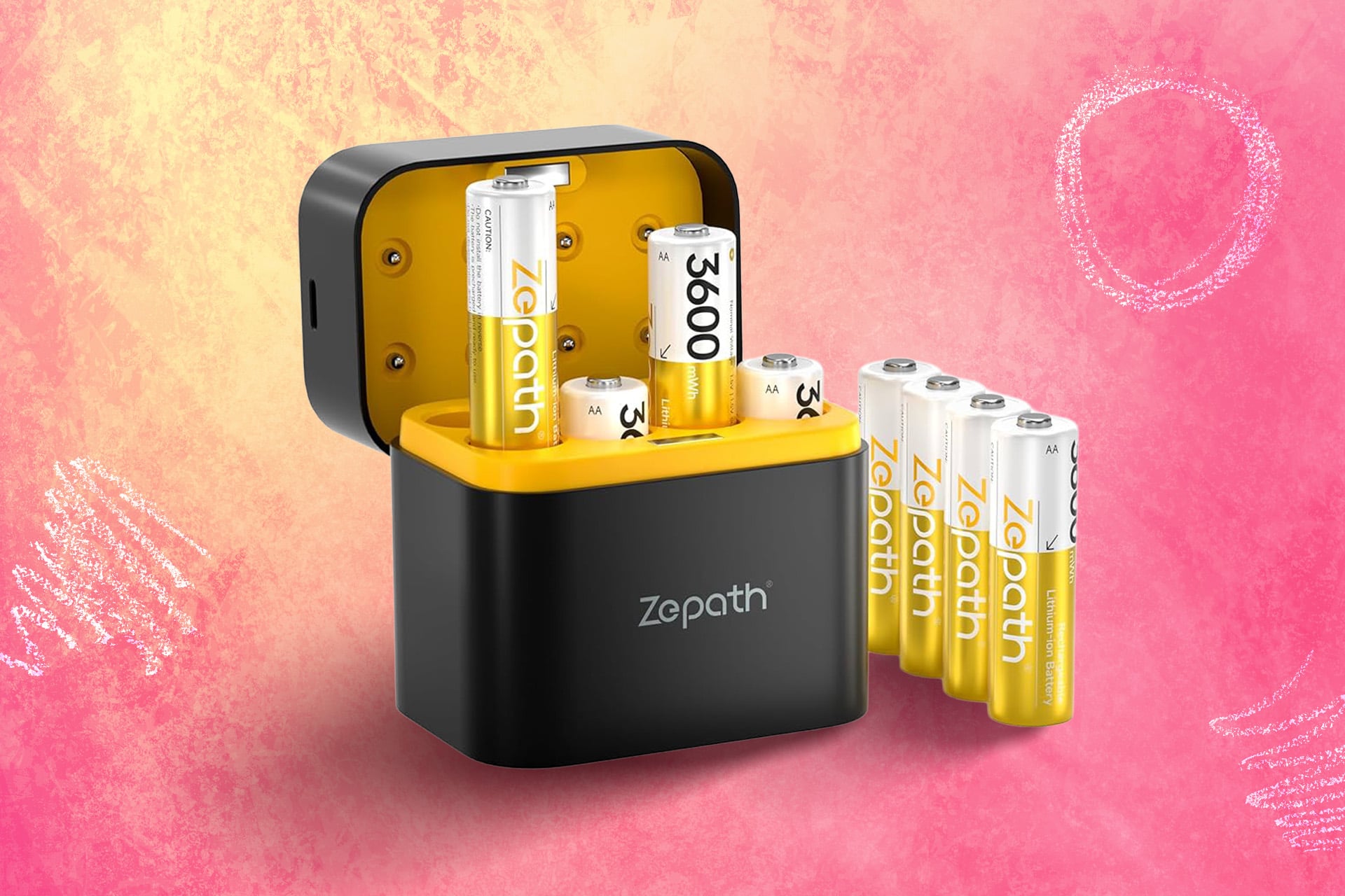 An image of the Zepath Rechargeable Batteries (8 Pack).