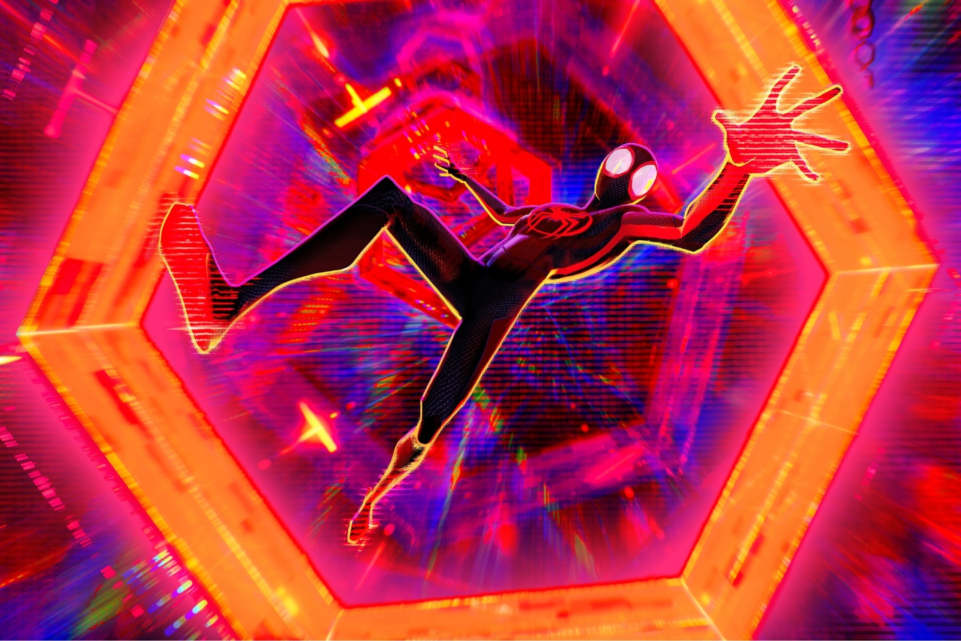 Spider-Man: Across The Spider Verse still of Miles Morales.