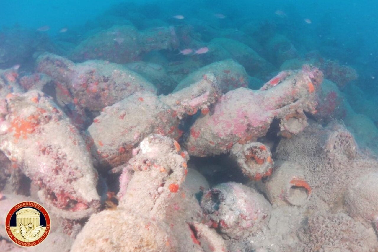 Amphorae Mazara Del Vallo Sicily Close Up