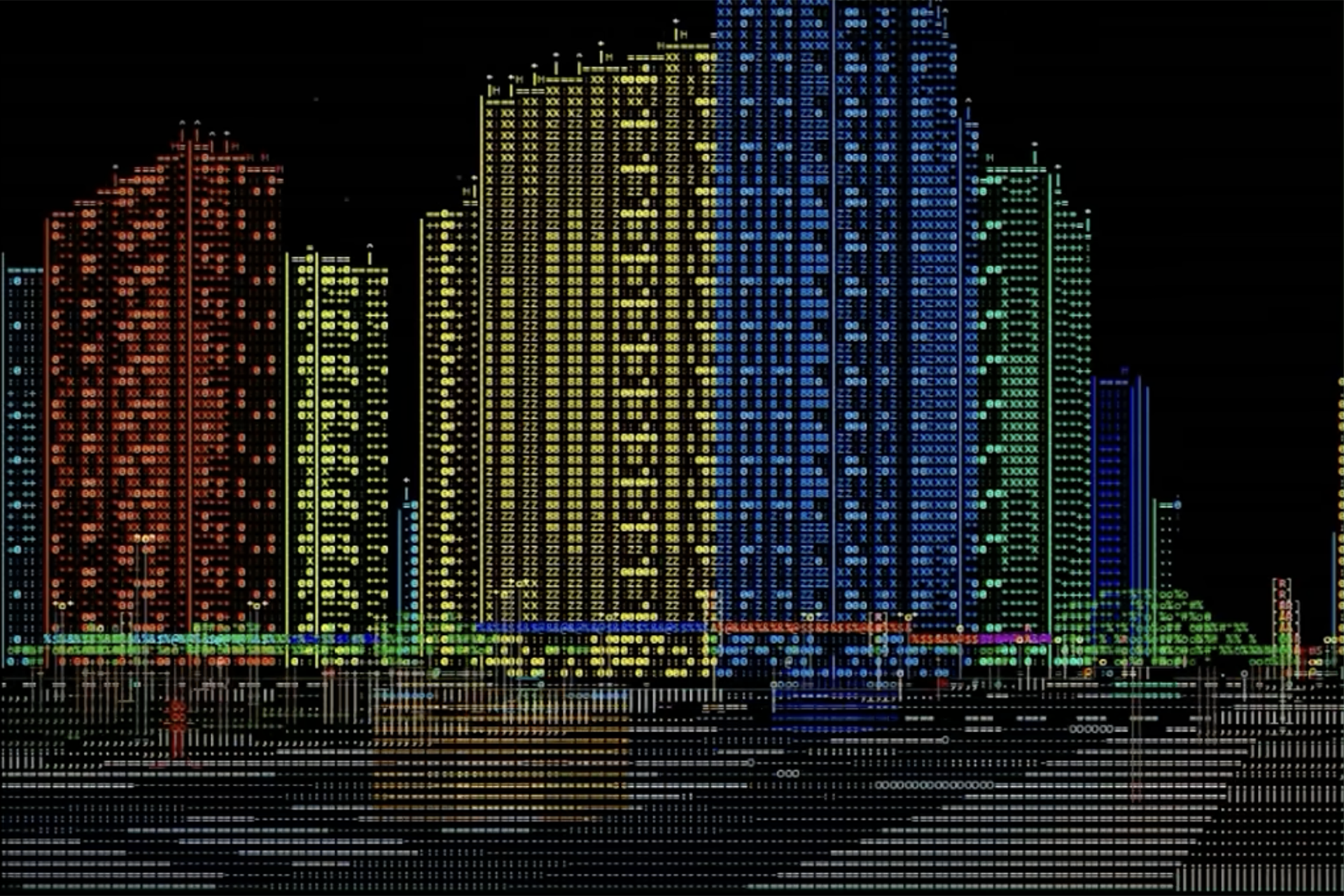 Cyberpunk ASCII art demo