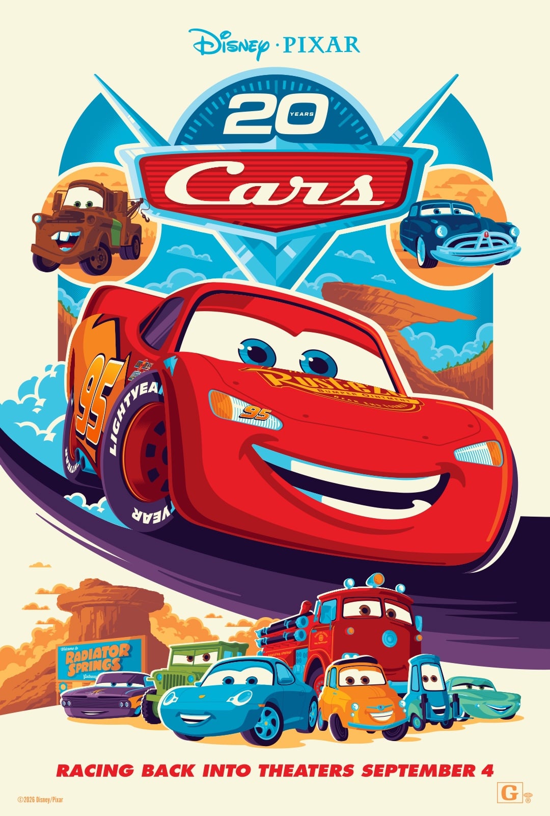 Disney In Theater Cars Poster