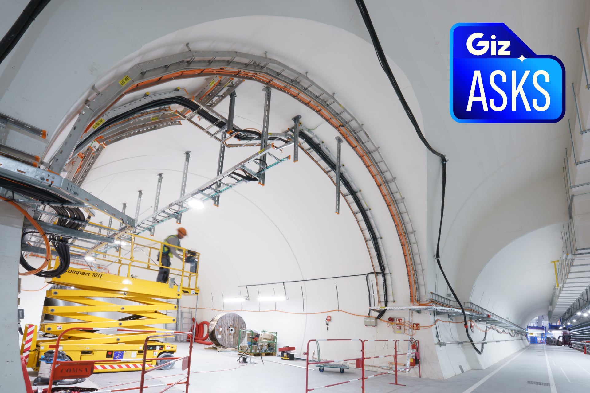 The construction site for the High-Luminosity Large Hadron Collider.