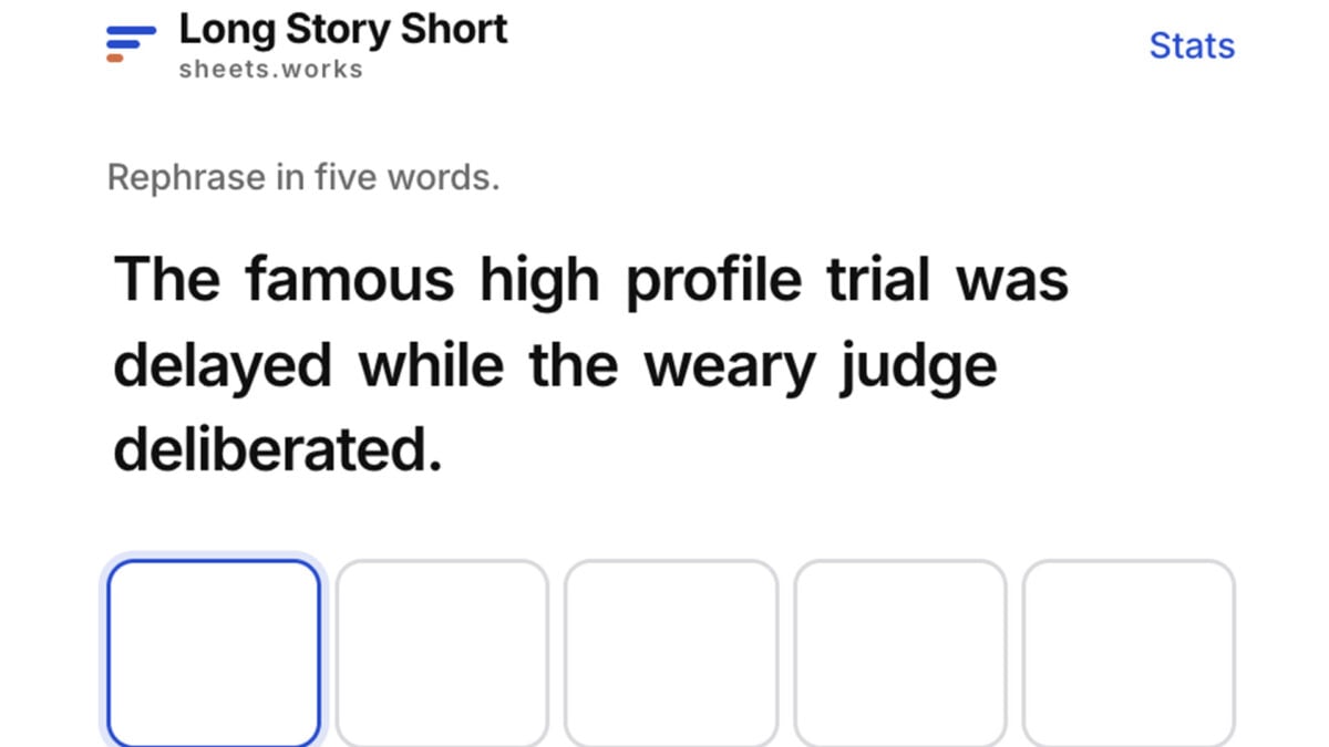&lsquo;Long Story Short&rsquo; Wants to Be the Wordle of Editing Bad Sentences