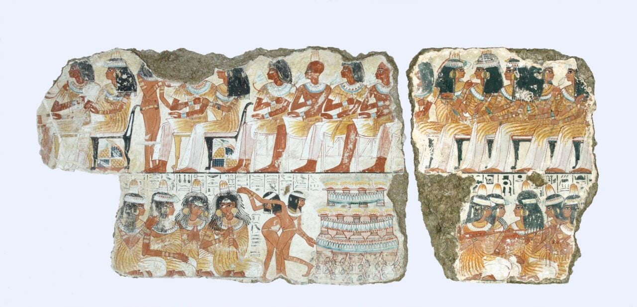 Nebamun Thebes Tomb Painted Plaster