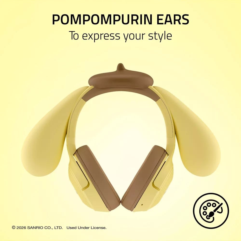 Pompompurin Razer Kraken Kitty V2 Bt Gaming Headset=1