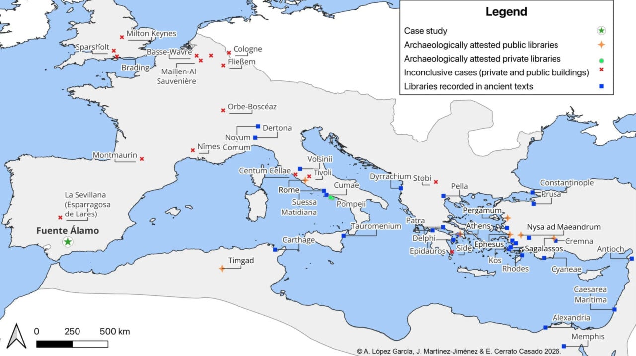 Roman Libraries Map