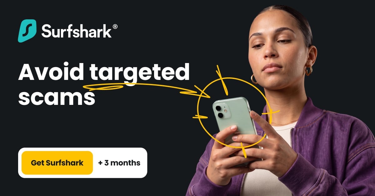 Surfshark Anti Scam Text