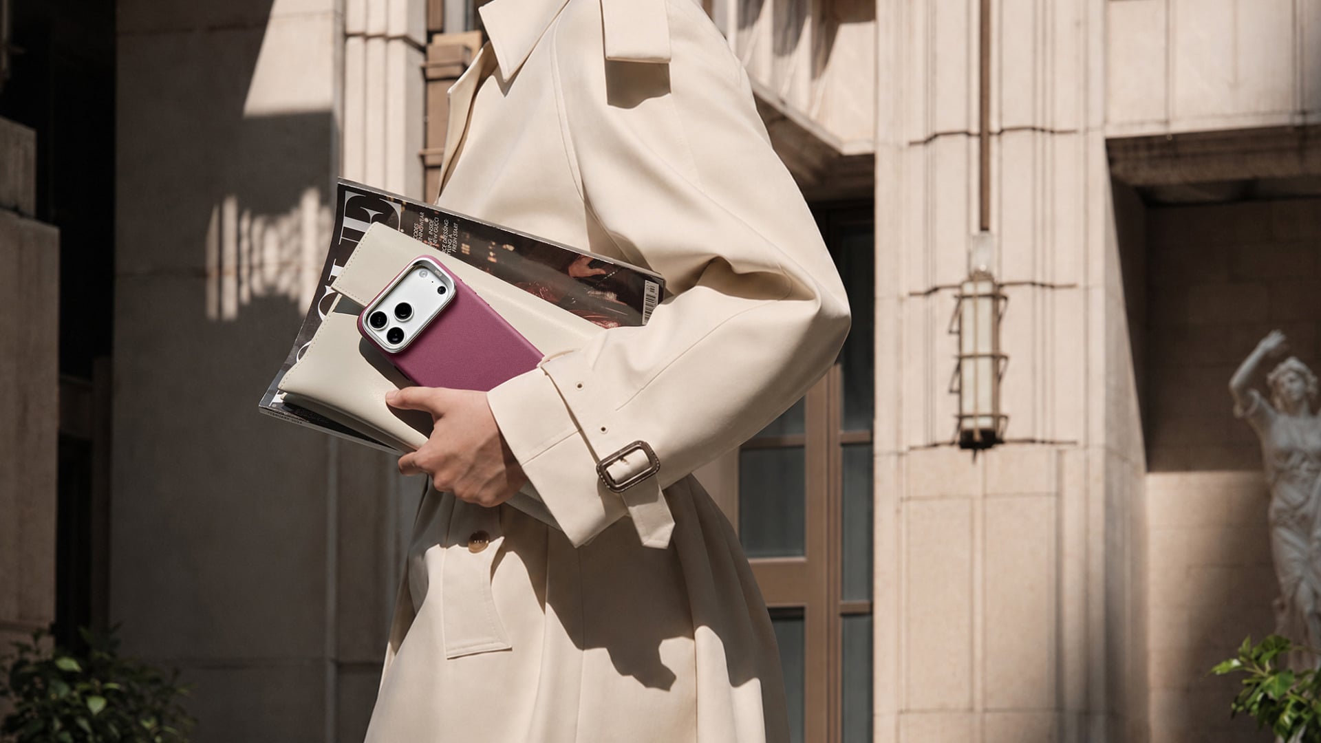 ESR Atelier Vegan Leather Magnetic Case with Flex Stand