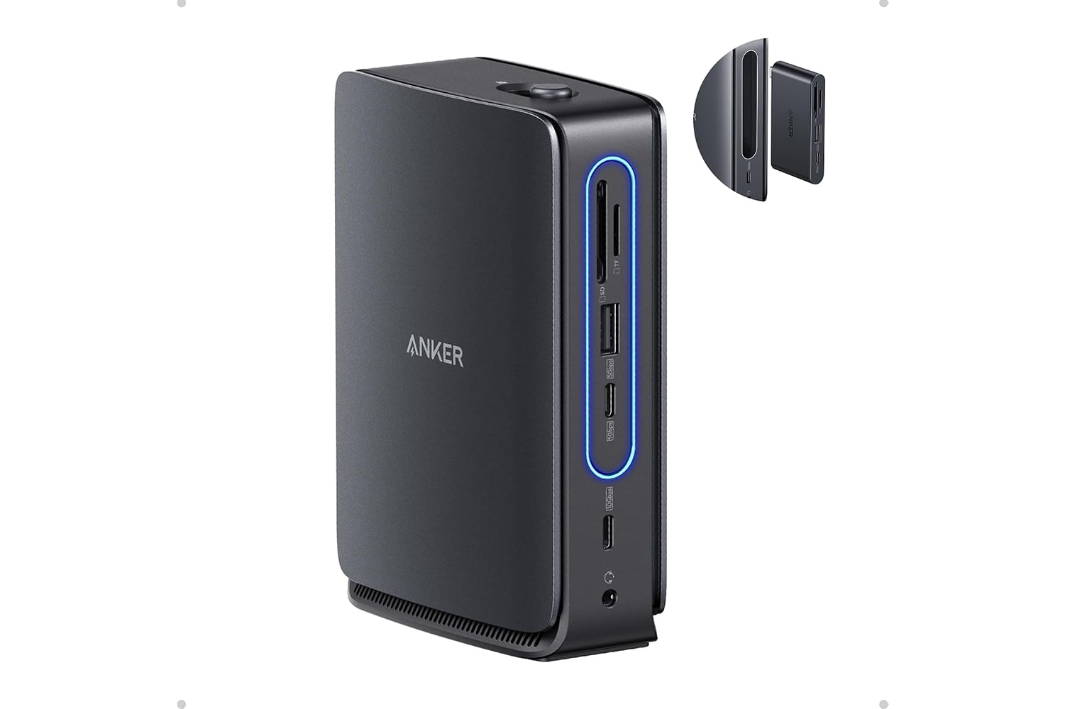 Anker Nano Laptop Docking Station, 13in1 Dock With Detachable 6in1 Usbc Hub