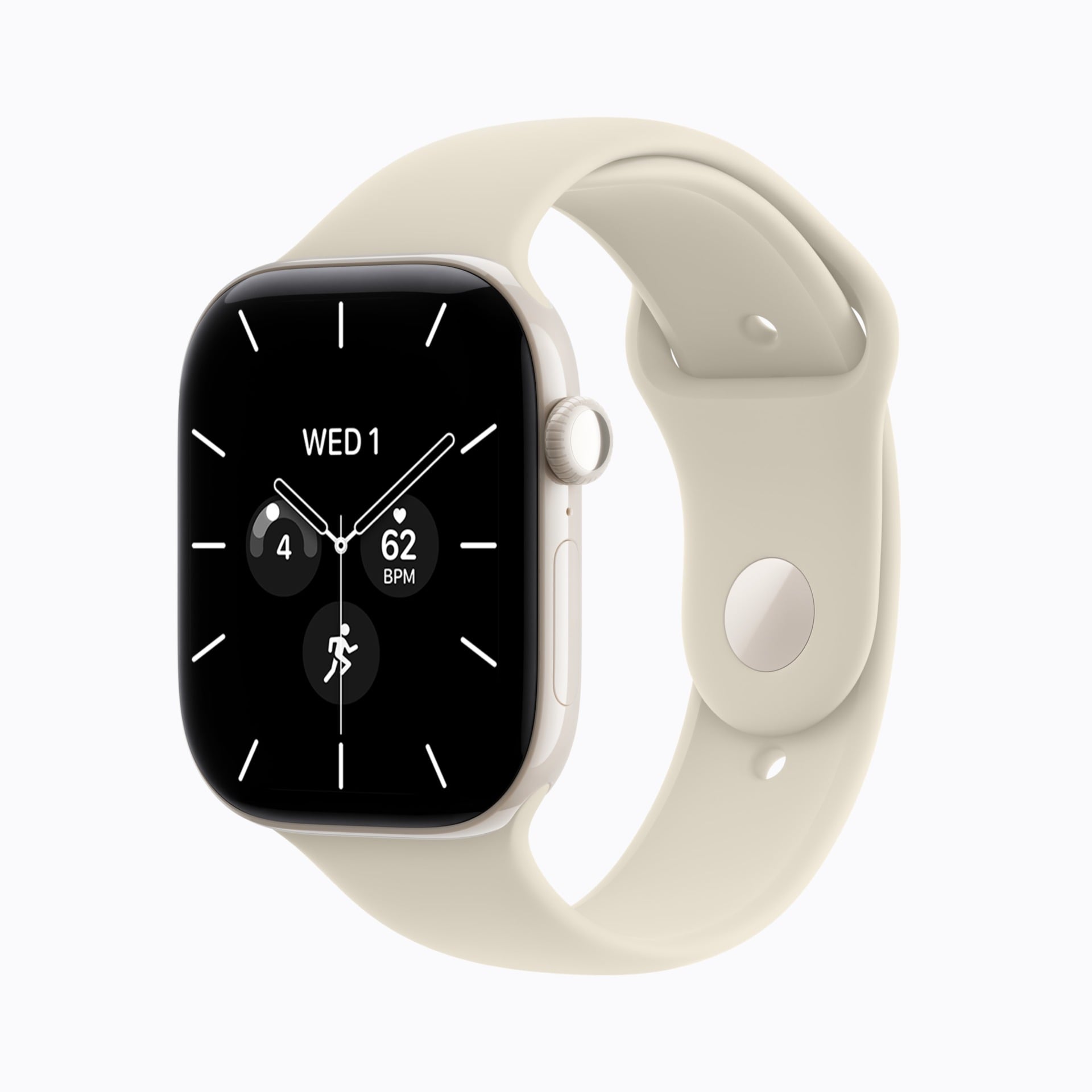 Apple Watch Series 12 Pearl White Ceramic With Sand Sport Band 260909