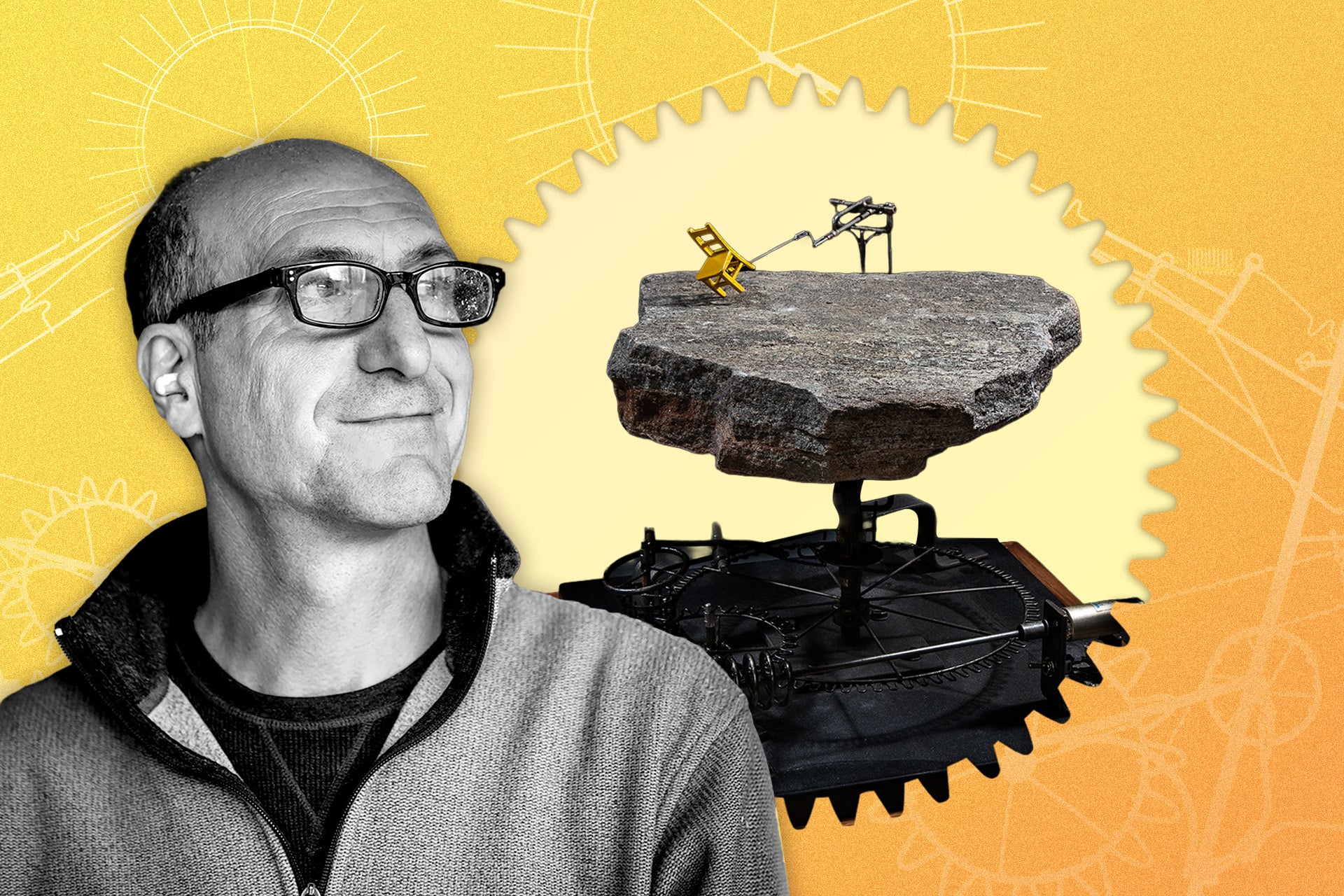 Arthur Ganson is a kinetic sculptor who builds machines that move beautifully, strangely, and often without accomplishing much of anything.