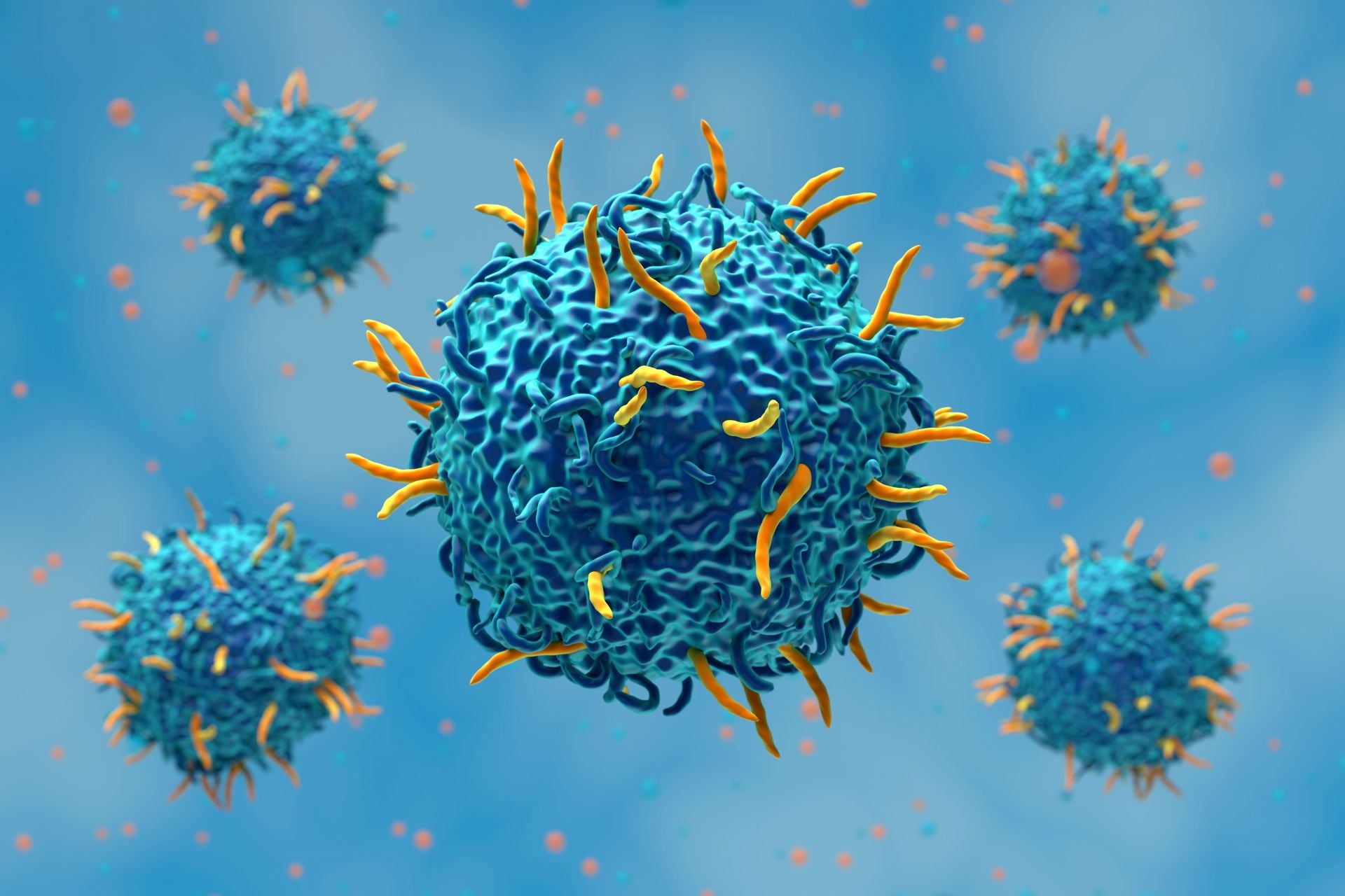 An illustration of Car T cells.