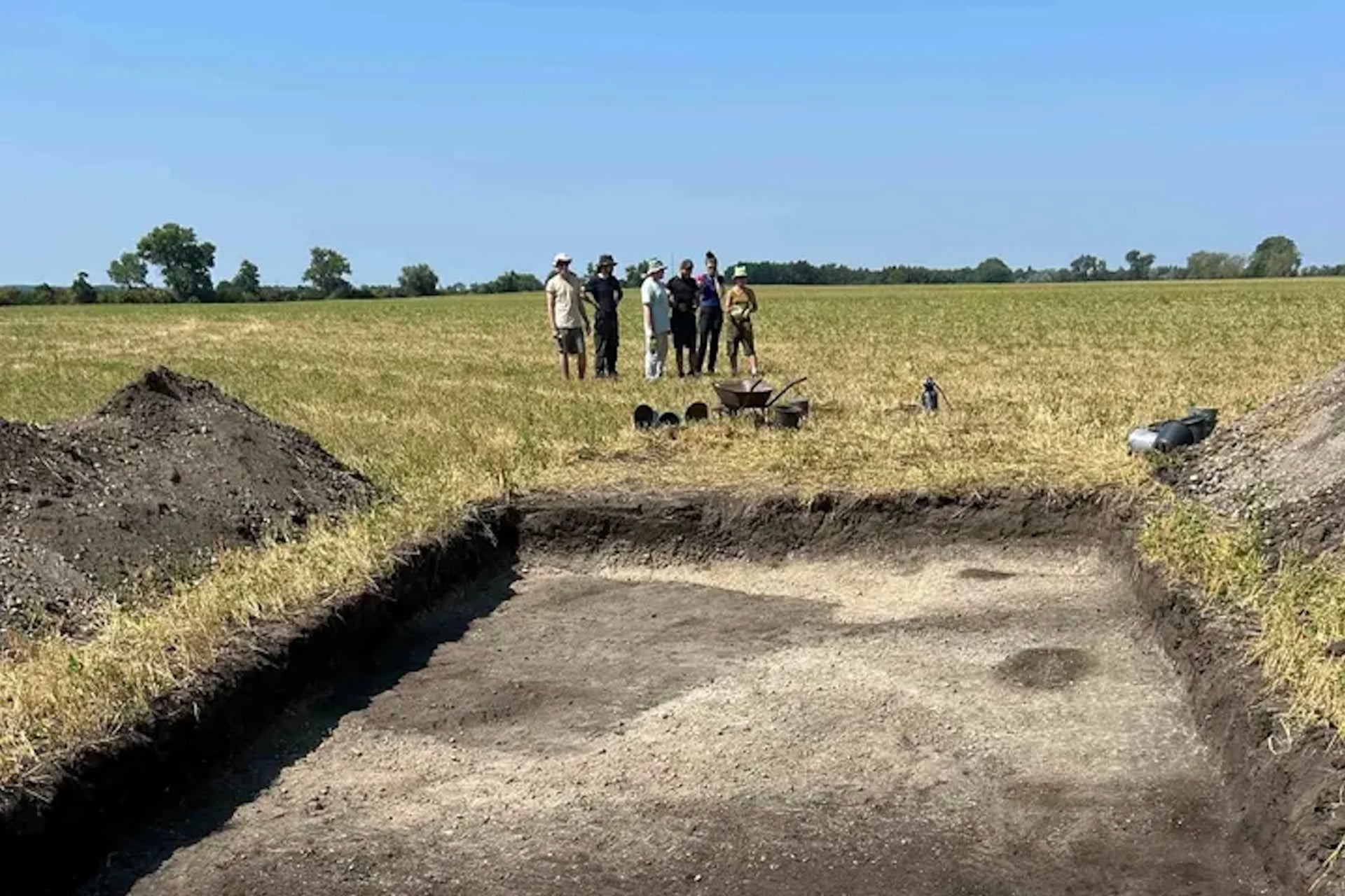 Chleby Neolithic Site Excavation Top