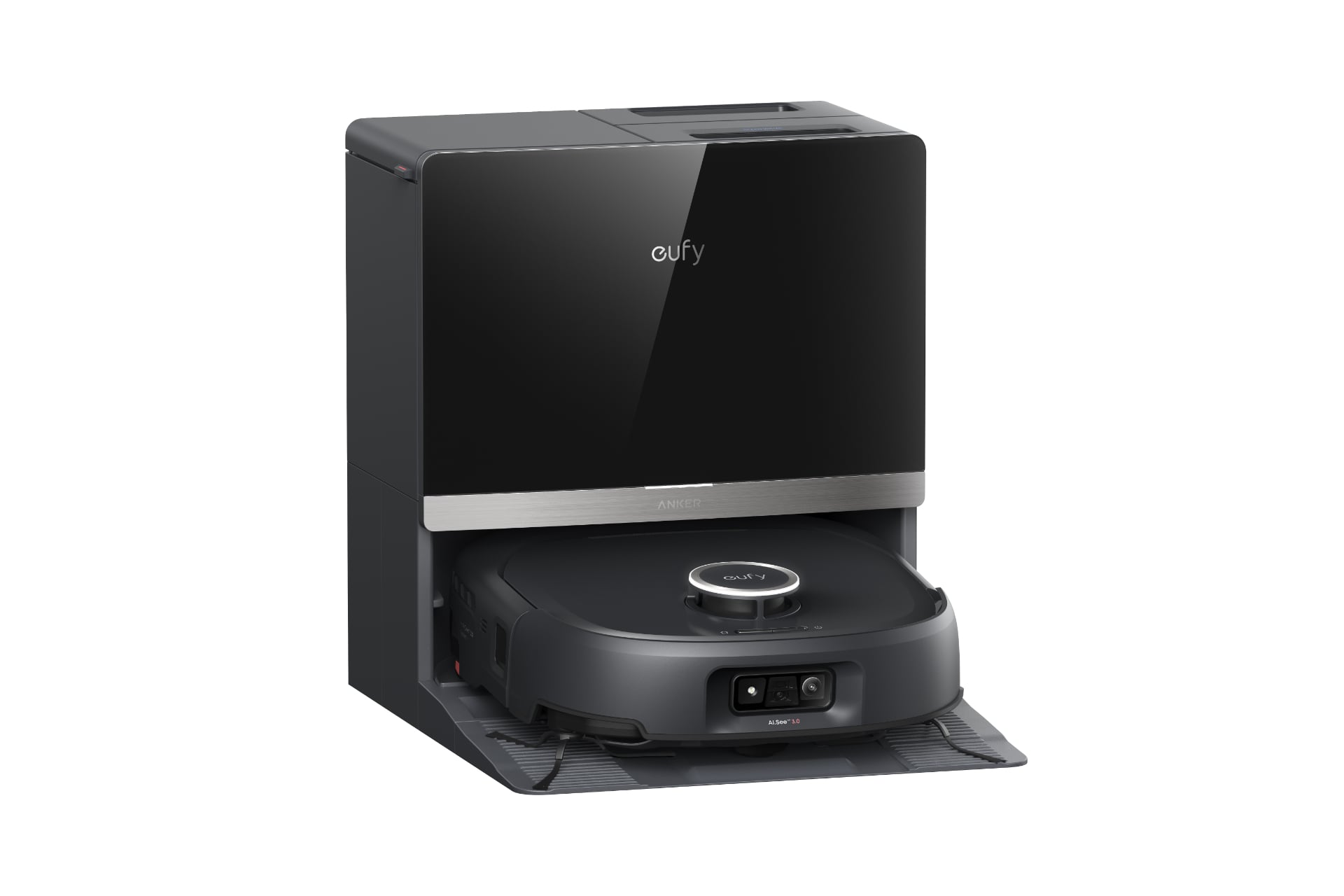 Eufy Robot Vacuum Omni E35 sitting in its dock