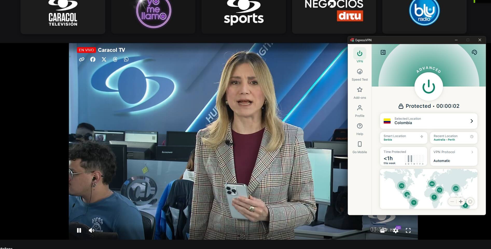 Expressvpn Ditu Colombian Tv