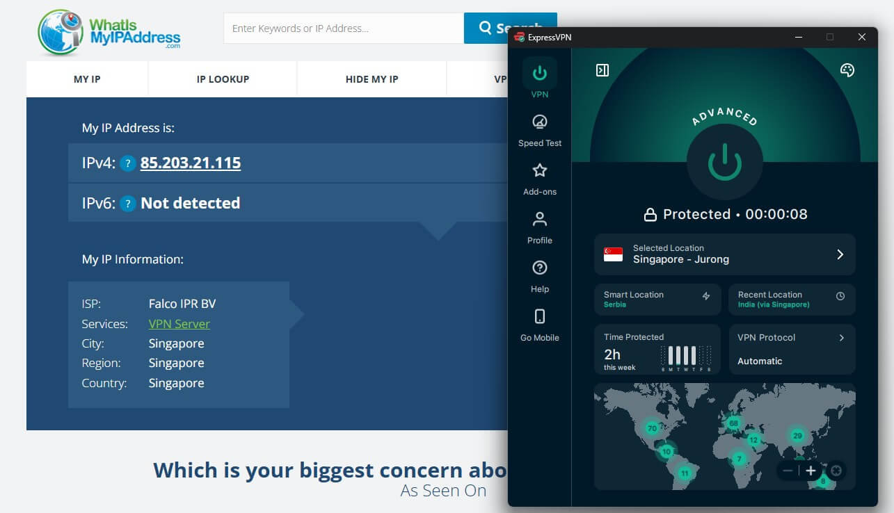 Expressvpn Singapore