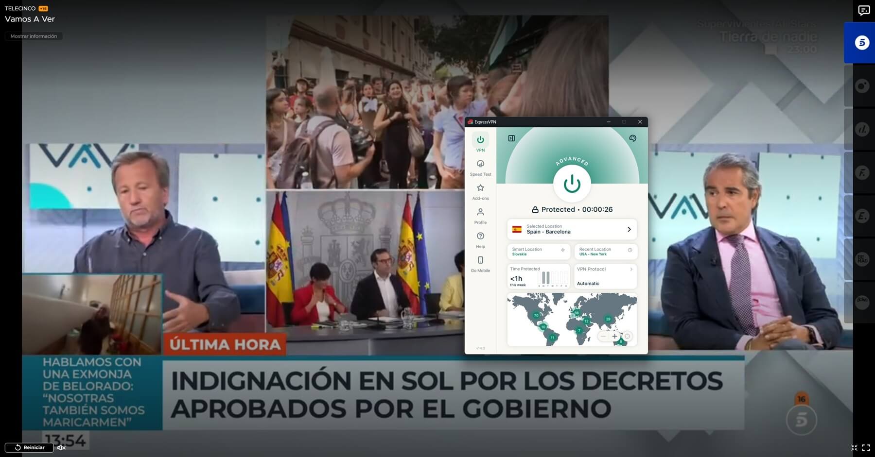 Expressvpn Telecinco Spain