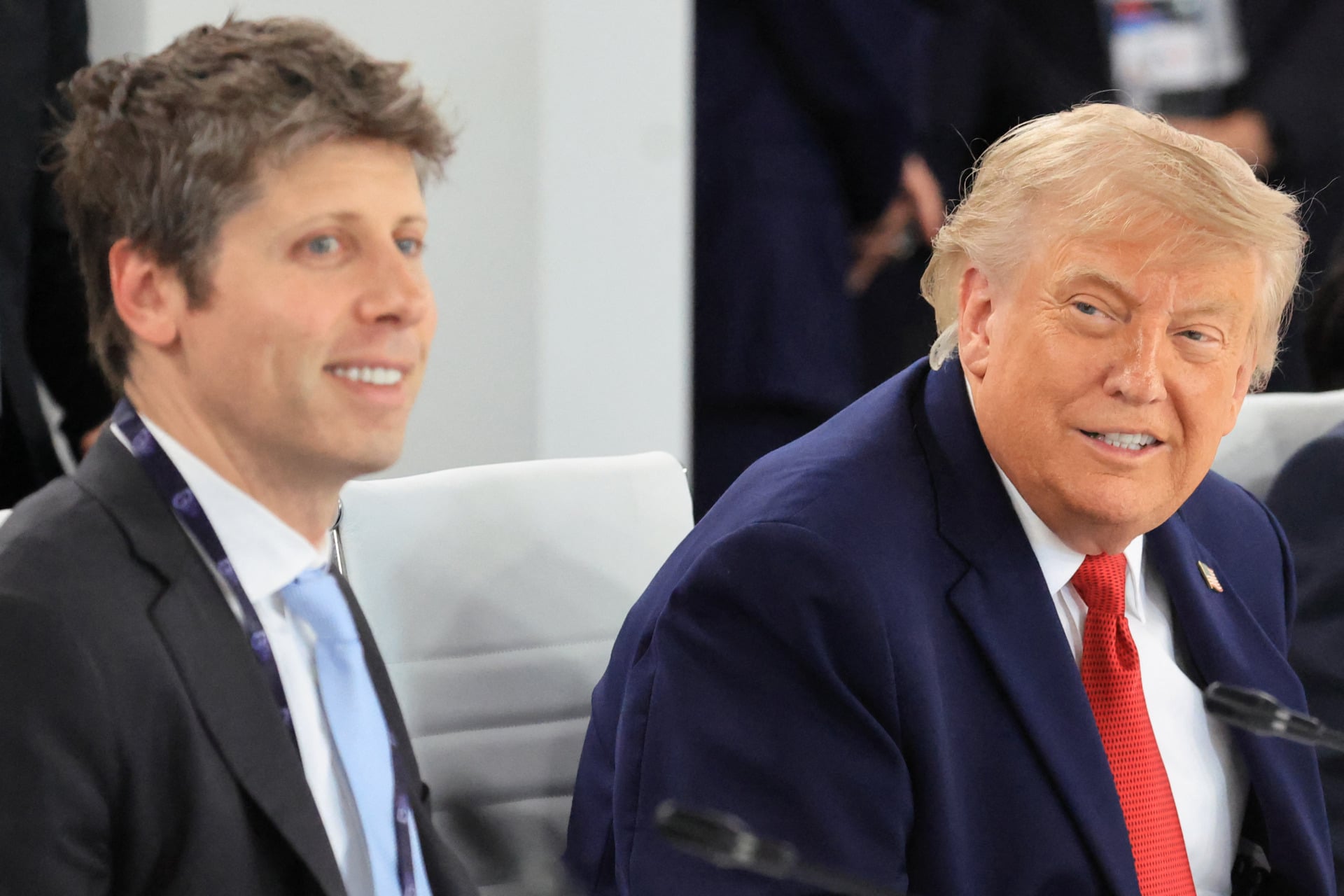 President Trump and OpenAI CEO Sam Altman