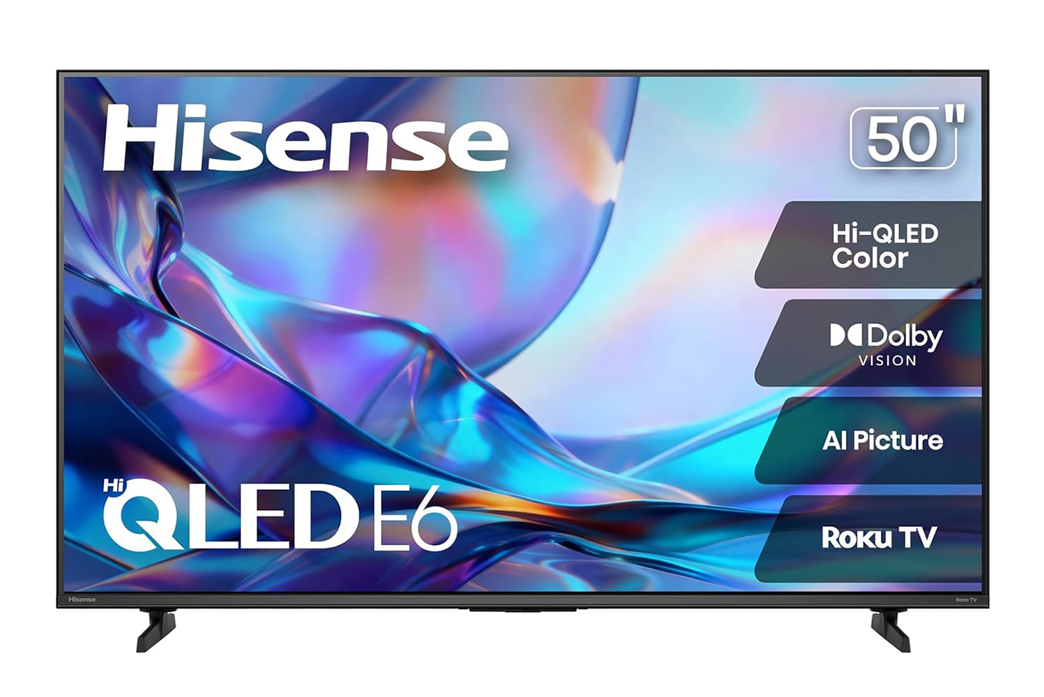 Hisense 50 Class E6sr Series Hi Qled 4k Uhd Smart Roku Tv (50e6sr, 2026 Model)