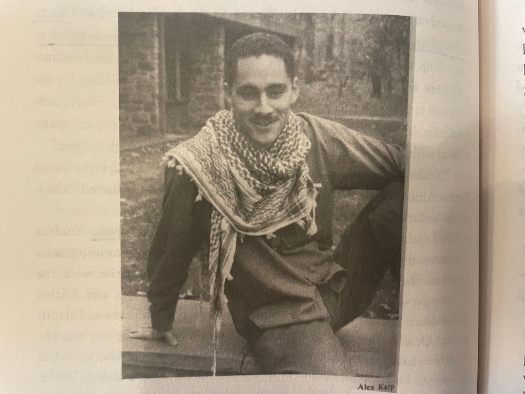 A photo of a young Alex Karp included in Sharon Weinberger's forthcoming book, Valley of Death.