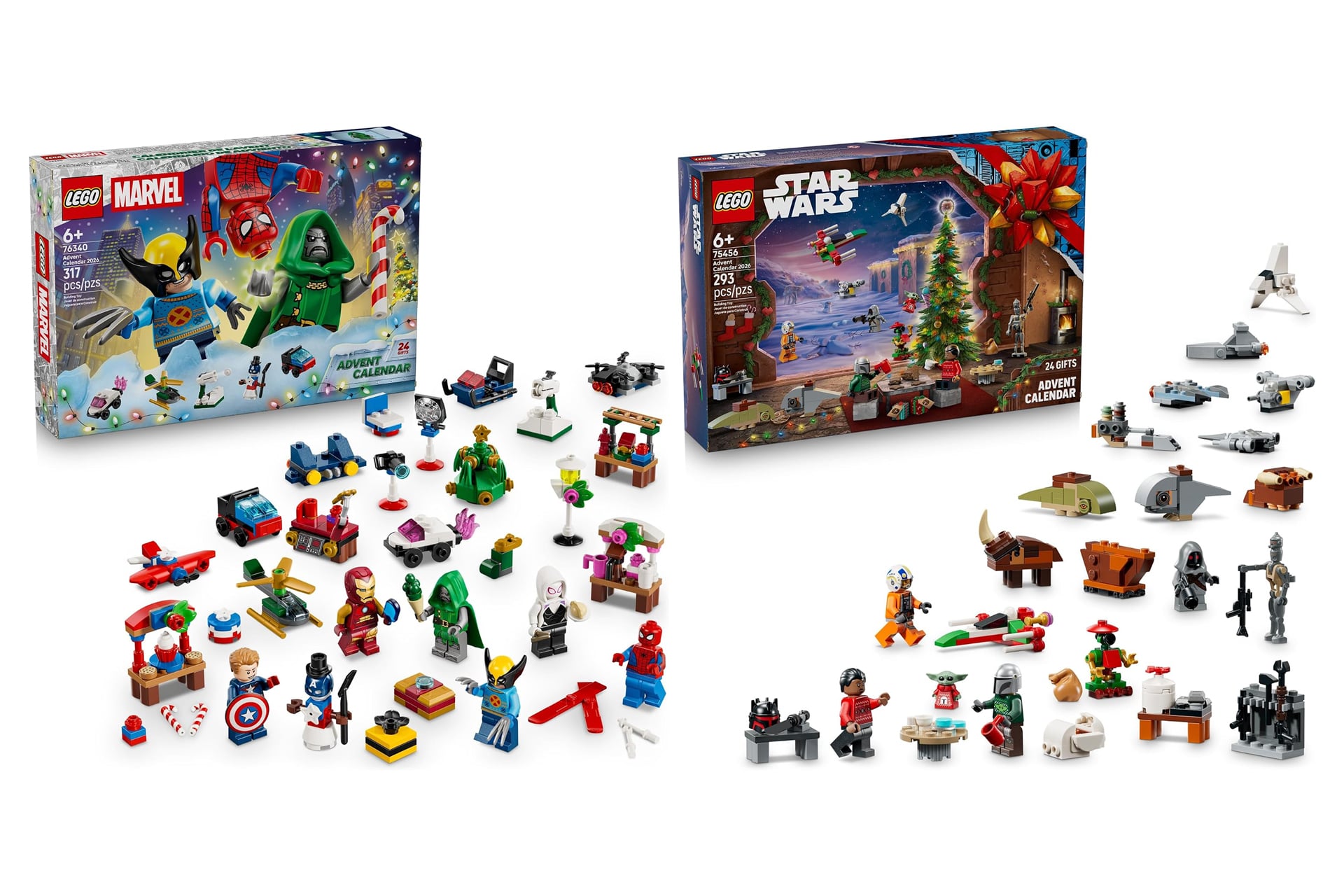 Lego Star Wars Mavel Advent Calendars