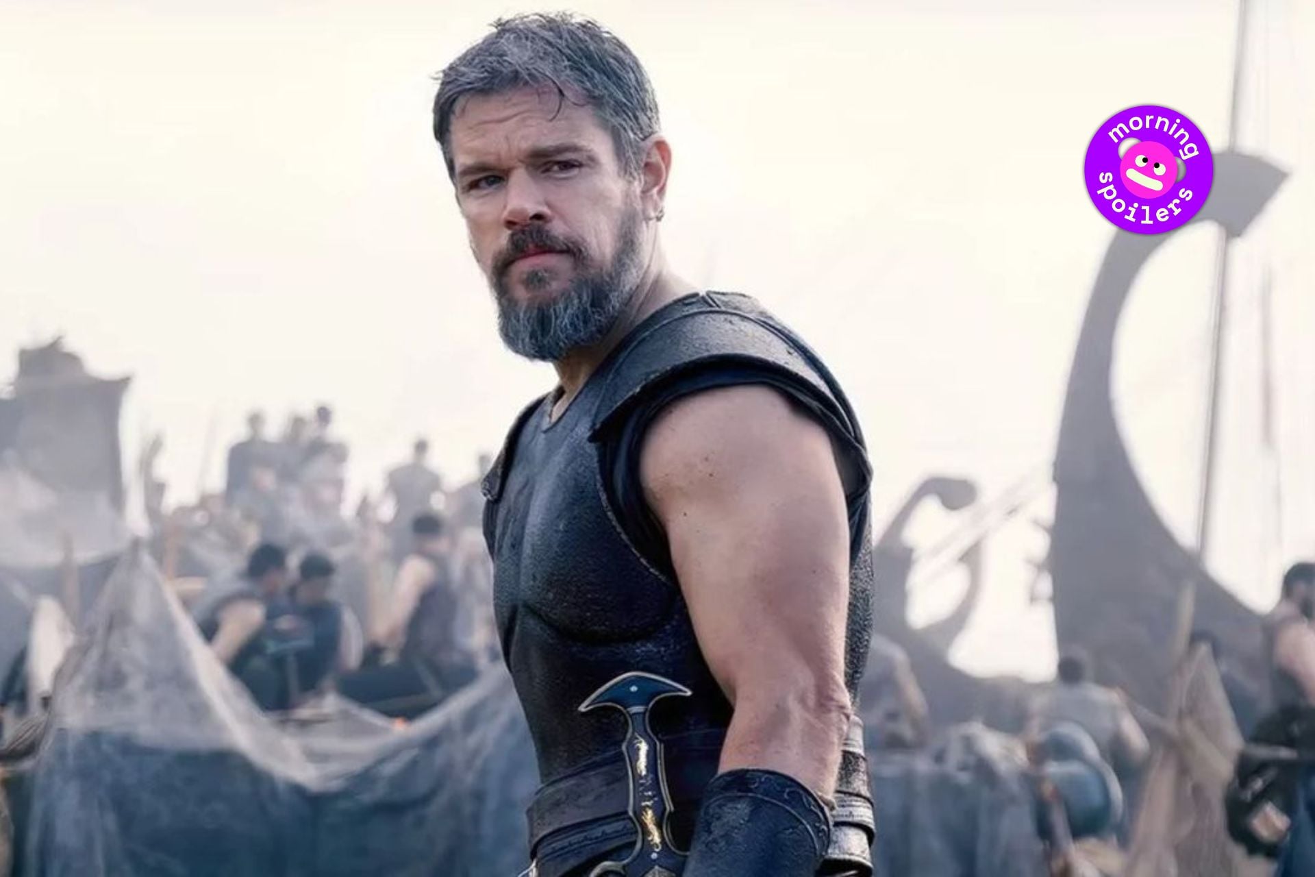 A photo of Matt Damon in 'The Odyssey.'