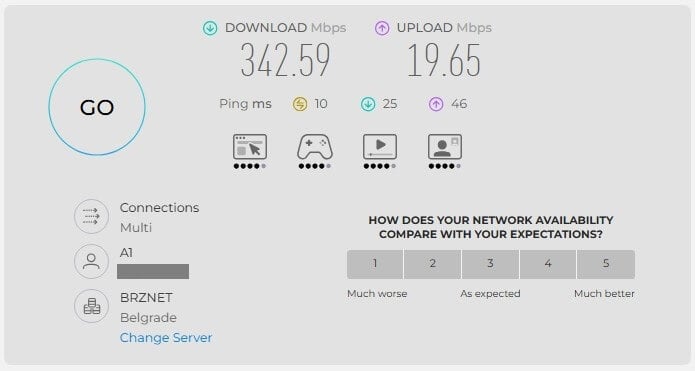 Native Speed Test