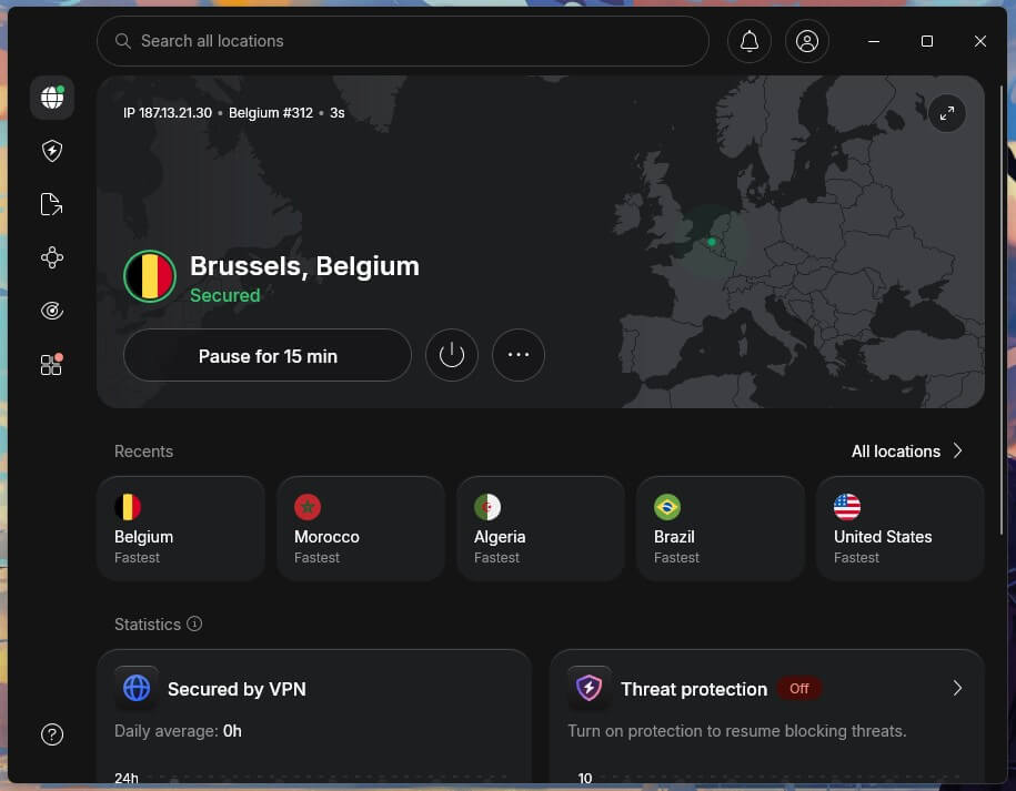 Nordvpn Belgium App